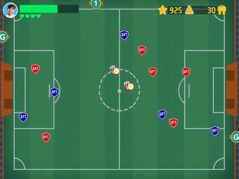 Intense match action in Top Scorer Blitz Top Scorer Blitz Gameplay Screenshot